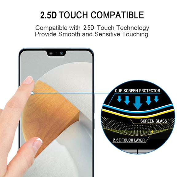 Full Glue Cover Screen Protector Tempered Glass Film For vivo S12 / V23 5G