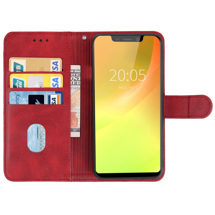 Leather Phone Case For Blackview A30(Red)