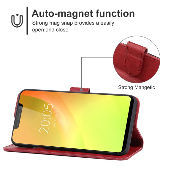 Leather Phone Case For Blackview A30(Red)
