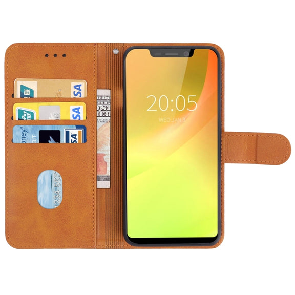 Leather Phone Case For Blackview A30(Brown)