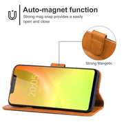 Leather Phone Case For Blackview A30(Brown)