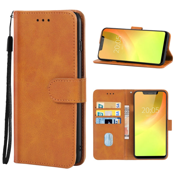 Leather Phone Case For Blackview A30(Brown)