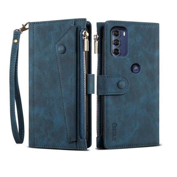 For Motorola Edge S30 Retro Frosted Leather Phone Case(Deep Green)