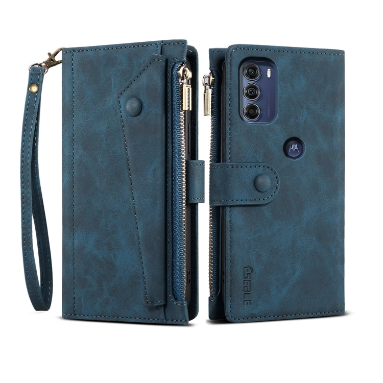 For Motorola Edge S30 Retro Frosted Leather Phone Case(Deep Green)