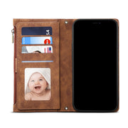 For Motorola Edge X30 Retro Frosted Leather Phone Case(Brown)