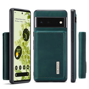 For Google Pixel 6 Pro DG.MING M1 Series 3-Fold Multi Card Wallet Back Cover Leather Phone Case(Green)