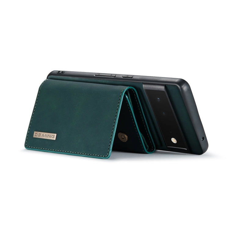 For Google Pixel 6 Pro DG.MING M1 Series 3-Fold Multi Card Wallet Back Cover Leather Phone Case(Green)