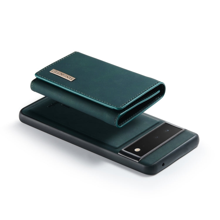 For Google Pixel 6 Pro DG.MING M1 Series 3-Fold Multi Card Wallet Back Cover Leather Phone Case(Green)