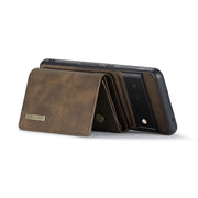 For Google Pixel 6 Pro DG.MING M1 Series 3-Fold Multi Card Wallet Back Cover Leather Phone Case(Coffee)