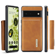 For Google Pixel 6 Pro DG.MING M1 Series 3-Fold Multi Card Wallet Back Cover Leather Phone Case(Brown)