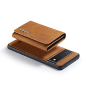 For Google Pixel 6 Pro DG.MING M1 Series 3-Fold Multi Card Wallet Back Cover Leather Phone Case(Brown)
