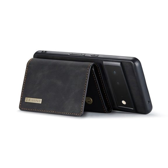 For Google Pixel 6 Pro DG.MING M1 Series 3-Fold Multi Card Wallet Back Cover Leather Phone Case(Black)
