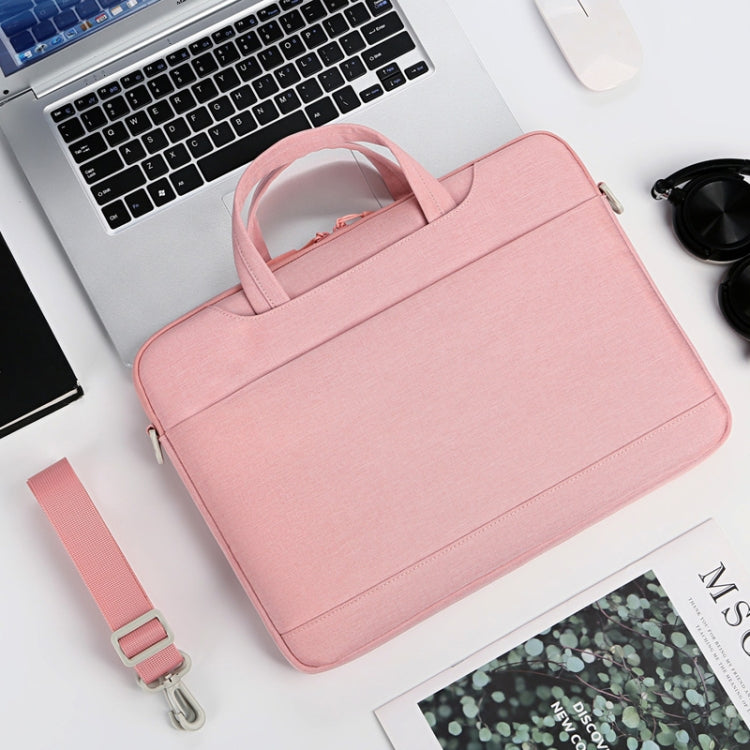 P510 Water-resistant Oxford Cloth Laptop Handbag For 13.3-14 inch(Pink)