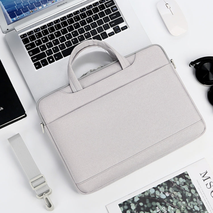 P510 Water-resistant Oxford Cloth Laptop Handbag For 15-16 inch(Grey)