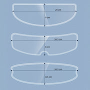 Visor Anti-fog PC Shield Helmet Lens Film(26.5 x 8.0cm)