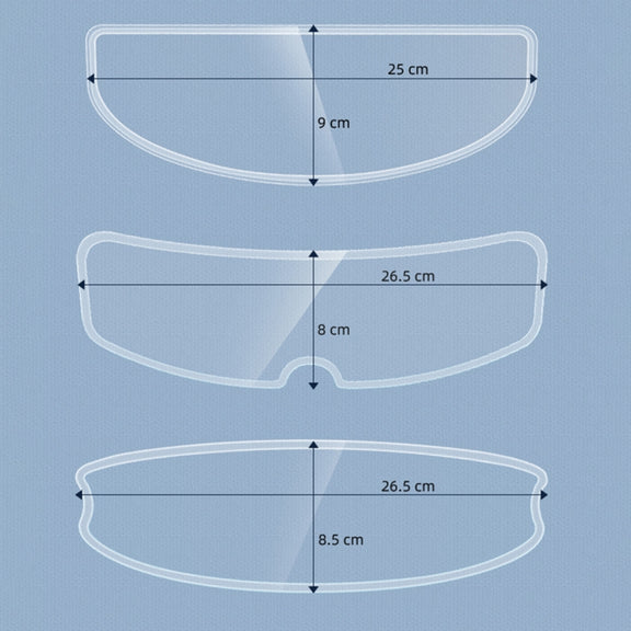 Visor Anti-fog PC Shield Helmet Lens Film(26.5 x 8.0cm)