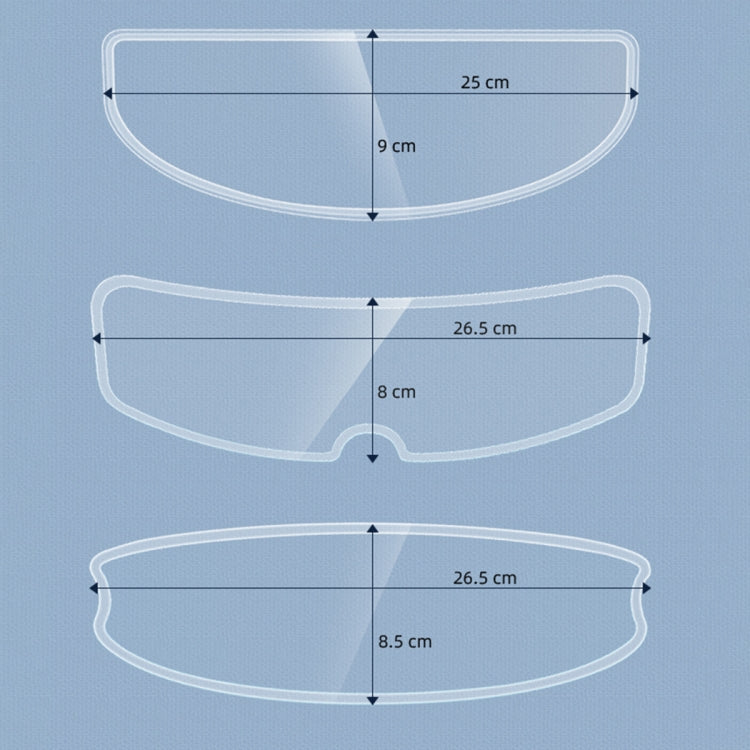Visor Anti-fog PC Shield Helmet Lens Film(26.5 x 8.5cm)