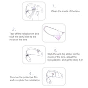 Visor Anti-fog PC Shield Helmet Lens Film(26.5 x 8.0cm)
