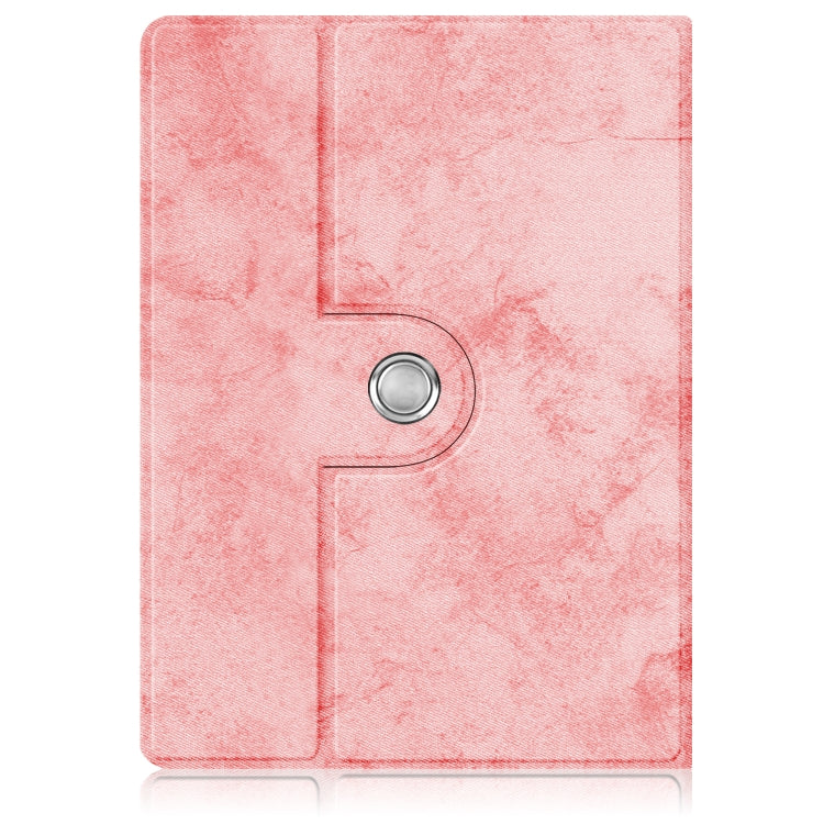 For Realme PocketBook PB970 360 Degrees Rotation Leather Tablet Case(Pink)