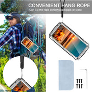 For Samsung Galaxy S22+ 5G R-JUST Metal + Silicone Holder Phone Case(Silver)
