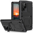 For Samsung Galaxy S22 Ultra 5G R-JUST Metal + Silicone Holder Phone Case(Black) - free shipping - PMC TechLife - Order now!