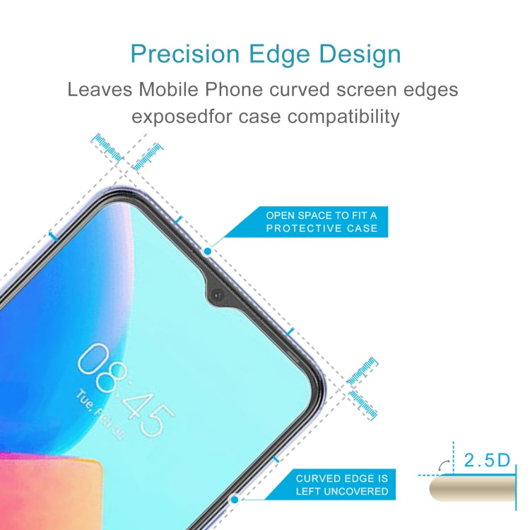 0.26mm 9H 2.5D Tempered Glass Film For Tecno Spark 8P