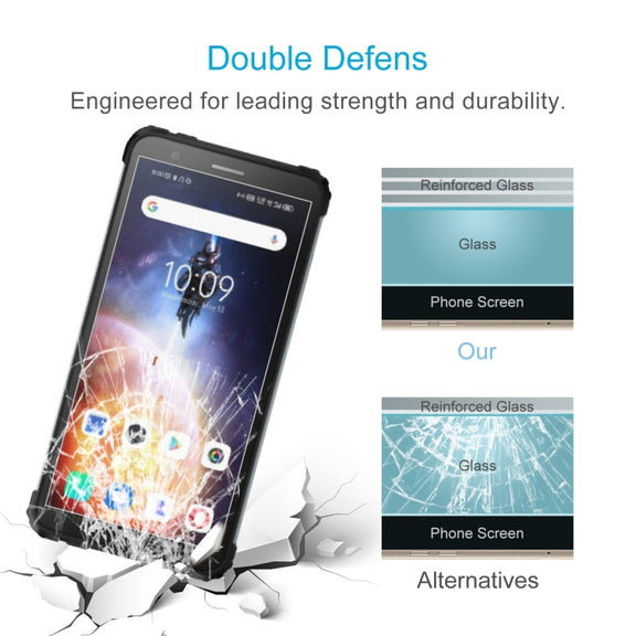 50 PCS 0.26mm 9H 2.5D Tempered Glass Film For Blackview BV6600E