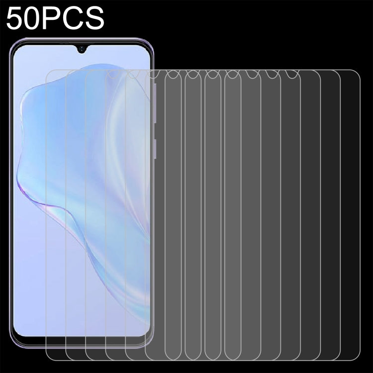 50 PCS 0.26mm 9H 2.5D Tempered Glass Film For Ulefone Note 6P