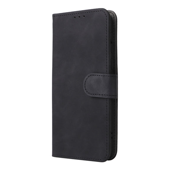 For Ulefone Note 6 Skin Feel Magnetic Flip Leather Phone Case(Black)
