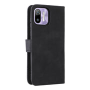 For Ulefone Note 6 Skin Feel Magnetic Flip Leather Phone Case(Black)