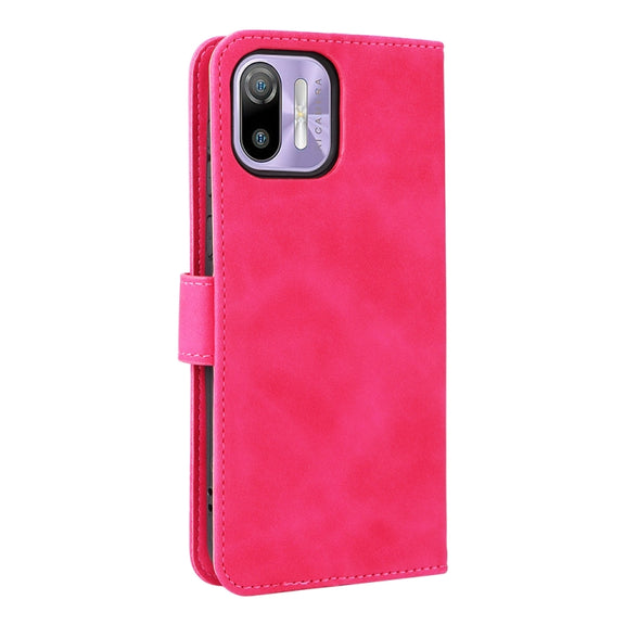 For Ulefone Note 6 Skin Feel Magnetic Flip Leather Phone Case(Rose Gold)