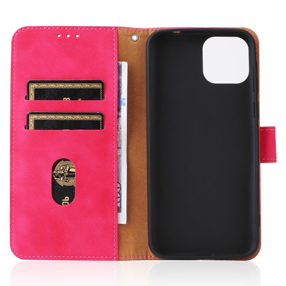 For Ulefone Note 6 Skin Feel Magnetic Flip Leather Phone Case(Rose Gold)