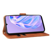 For Ulefone Note 6 Skin Feel Magnetic Flip Leather Phone Case(Brown)