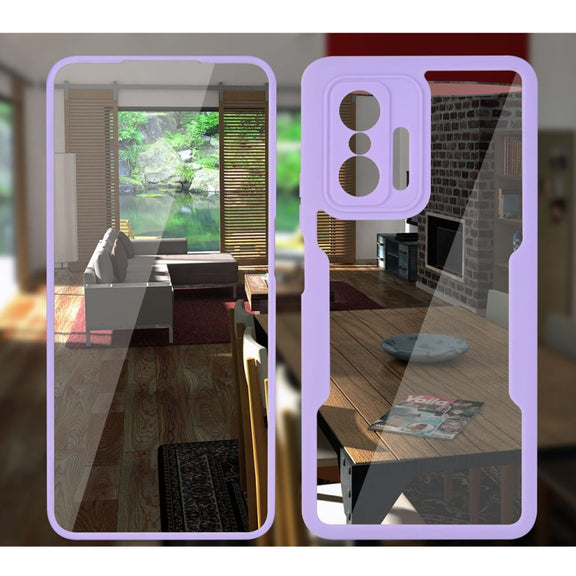 For Xiaomi Mi 11T / 11T Pro Acrylic + TPU 360 Degrees Full Coverage Shockproof Phone Case(Red)