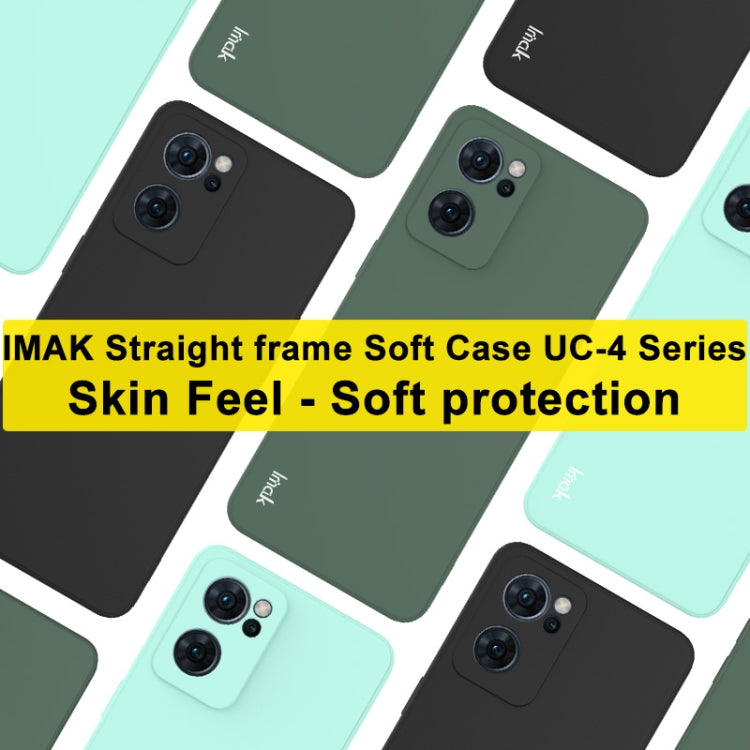 For OPPO Reno7 5G imak UC-4 Series Straight Edge TPU Soft Protective Case(Light Cyan)