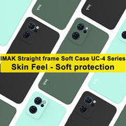 For OPPO Reno7 5G imak UC-4 Series Straight Edge TPU Soft Protective Case(Light Cyan)