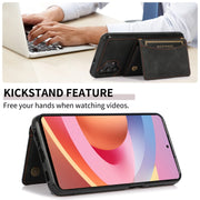 For Samsung Galaxy A32 4G Three-fold Leather Phone Case with Card Slot & Wallet & Holder(Black)