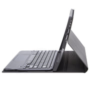 SF109-A Tree Texture Bluetooth Keyboard Leather Case with Touchpad For Microsoft Surface Pro 4 / 5 / 6 / 7(Black + Black)
