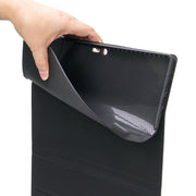 SF109-A Tree Texture Bluetooth Keyboard Leather Case with Touchpad For Microsoft Surface Pro 4 / 5 / 6 / 7(Black + Black)