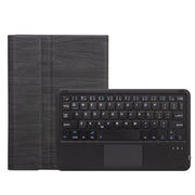 SFGO-A Tree Texture Bluetooth Keyboard Leather Case with Touchpad For Microsoft Surface Go 4 / 3 / 2 / 1(Black + Black)