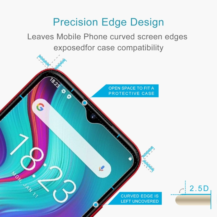 50 PCS 0.26mm 9H 2.5D Tempered Glass Film For Doogee X96