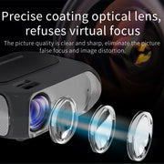 T7i 720P 200 ANSI Home Theater LED HD Digital Projector, Same Screen Version, UK Plug(Silver Grey)