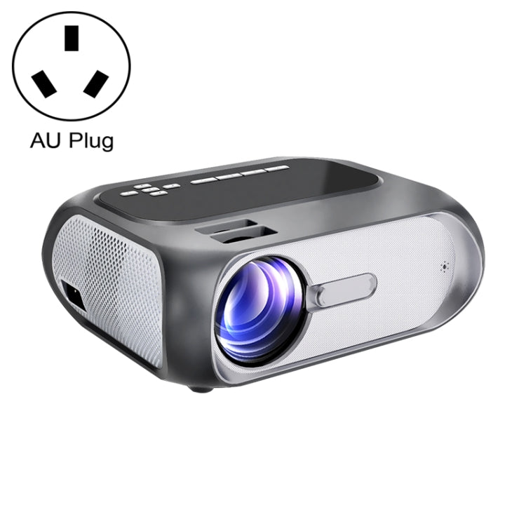 T7i 720P 200 ANSI Home Theater LED HD Digital Projector, Same Screen Version, AU Plug(Silver Grey)