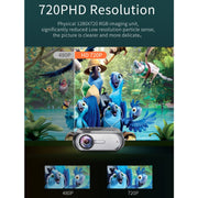 T7i 720P 200 ANSI Home Theater LED HD Digital Projector, Same Screen Version, AU Plug(Silver Grey)