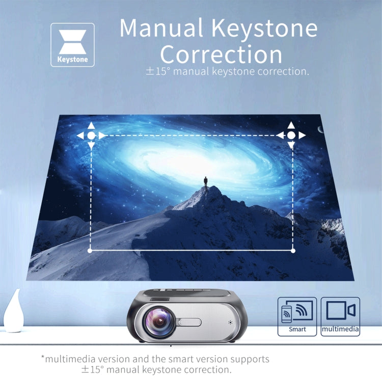 T7i 720P 200 ANSI Home Theater LED HD Digital Projector, Same Screen Version, AU Plug(Silver Grey)