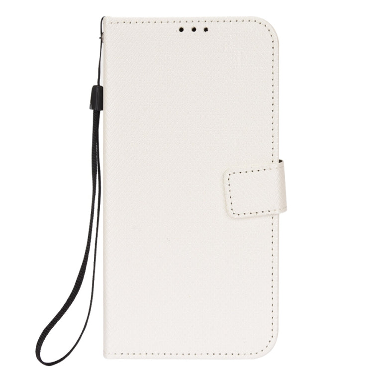 For Ulefone Armor X9 Diamond Texture Leather Phone Case(White)