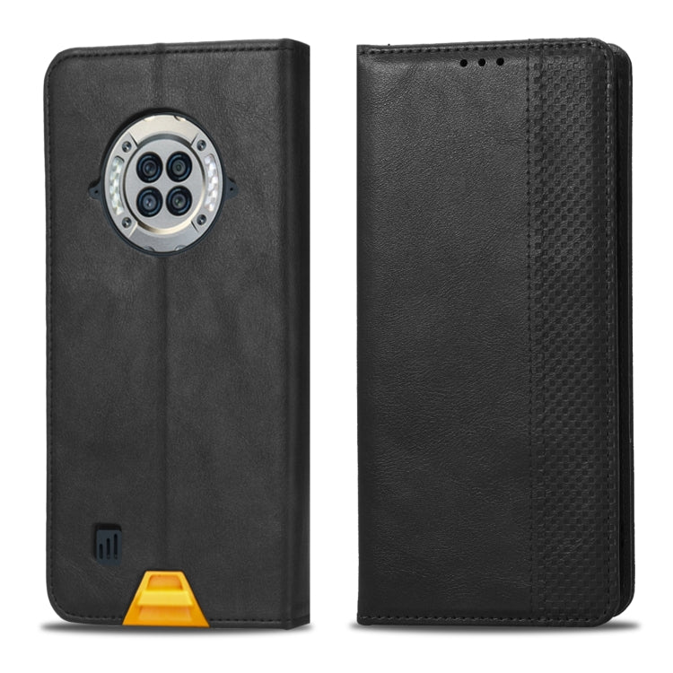 For Doogee S96 Pro Magnetic Buckle Retro Texture Leather Phone Case(Black)