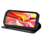 For Doogee S96 Pro Magnetic Buckle Retro Texture Leather Phone Case(Black)