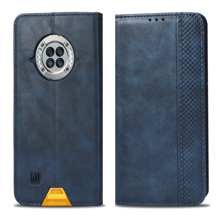 For Doogee S96 Pro Magnetic Buckle Retro Texture Leather Phone Case(Blue)