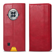 For Doogee S96 Pro Magnetic Buckle Retro Texture Leather Phone Case(Red)